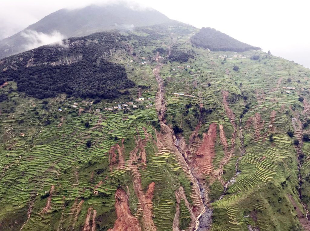 Deadly monsooninduced landslides in Nepal in the last few days