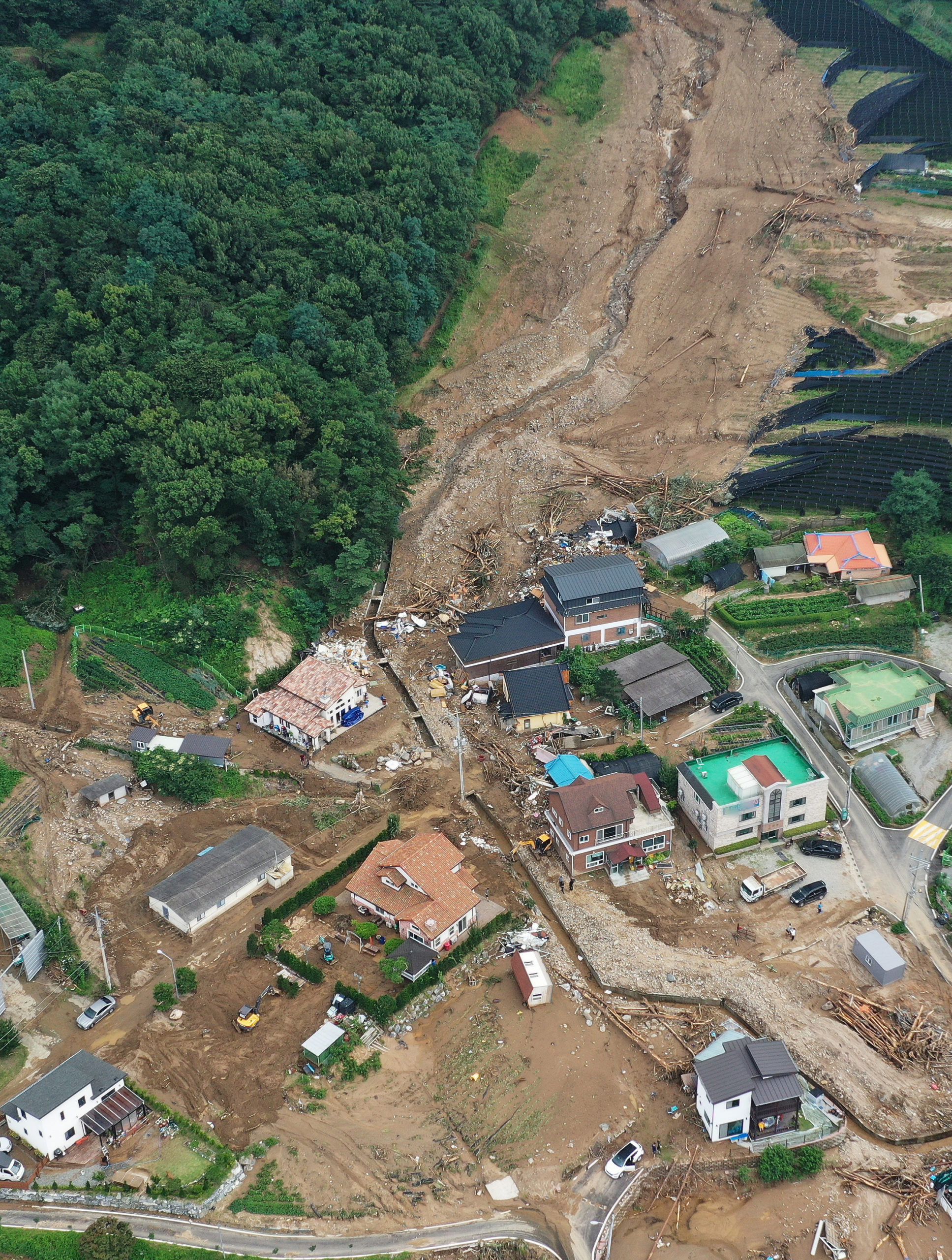 Juksani landslide in South Korea