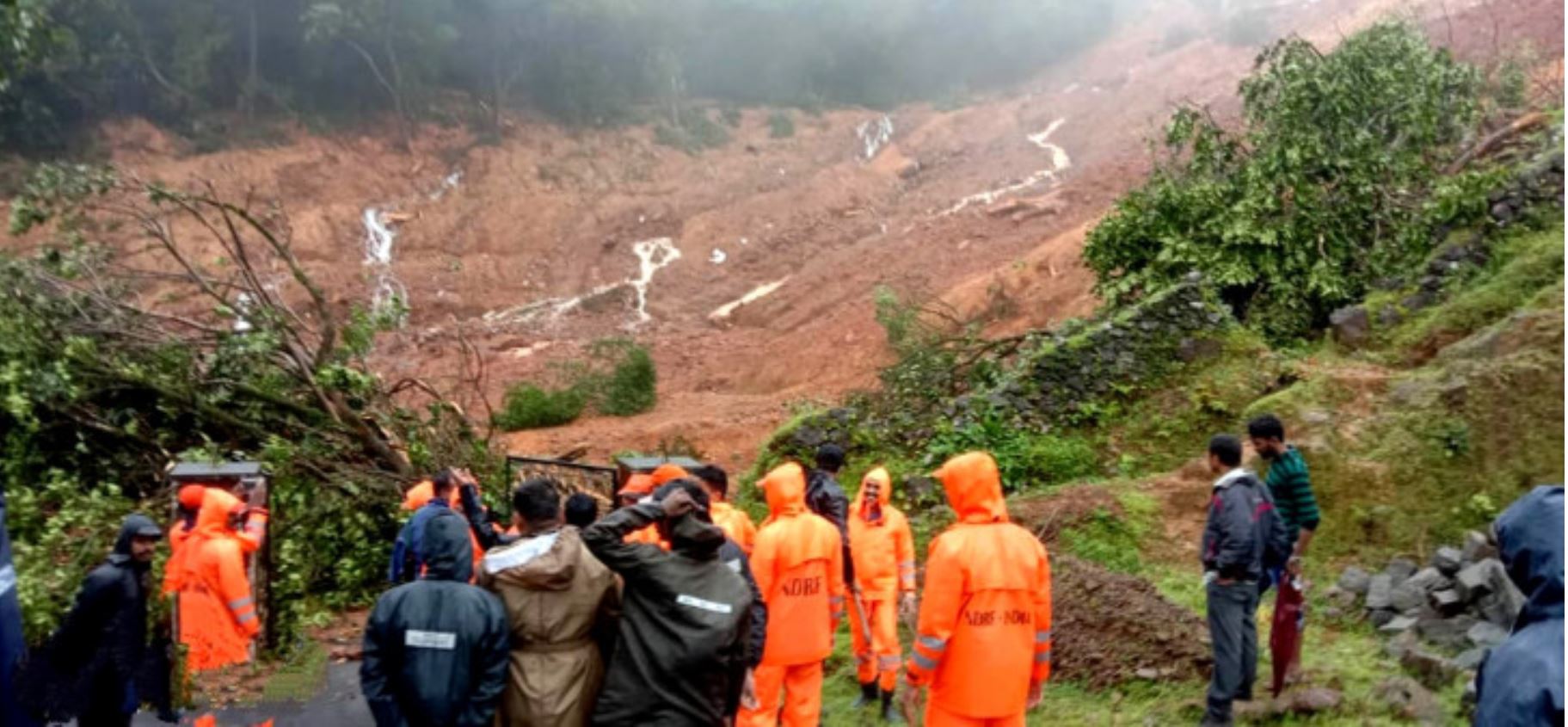 The Rajmala landslide in Kerala, India