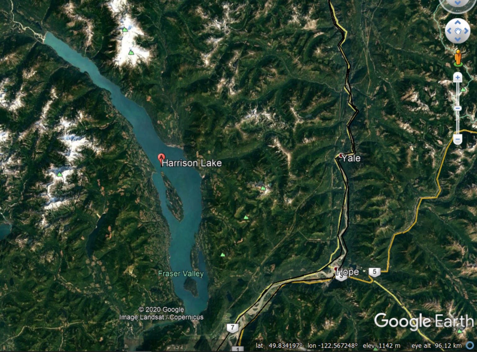 Harrison Lake newly discovered, large, ancient landslides in Canada