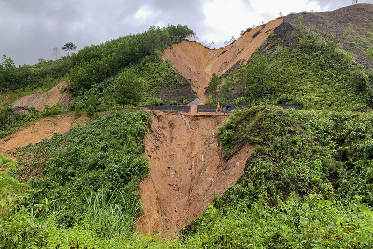 Vietnam Road damage