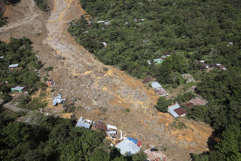Queja landslide
