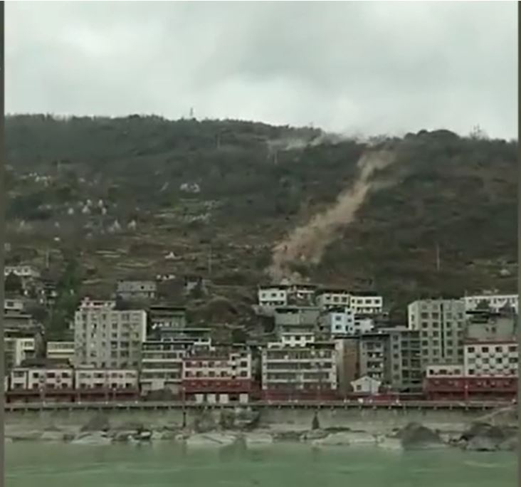 The 27 February 2021 landslide in Ebian Yi Autonomous County in China. 