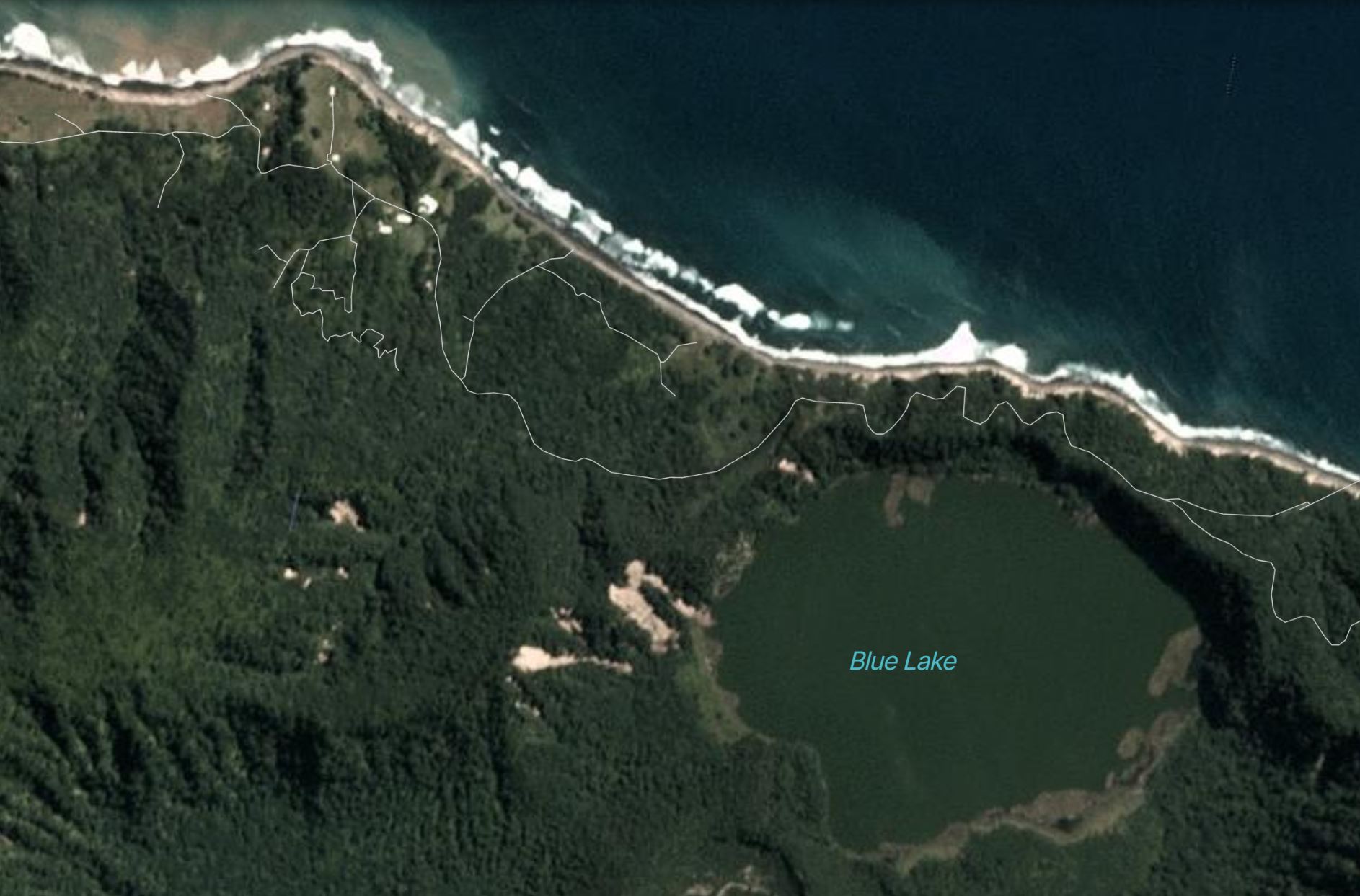 Landslides on Raoul Island