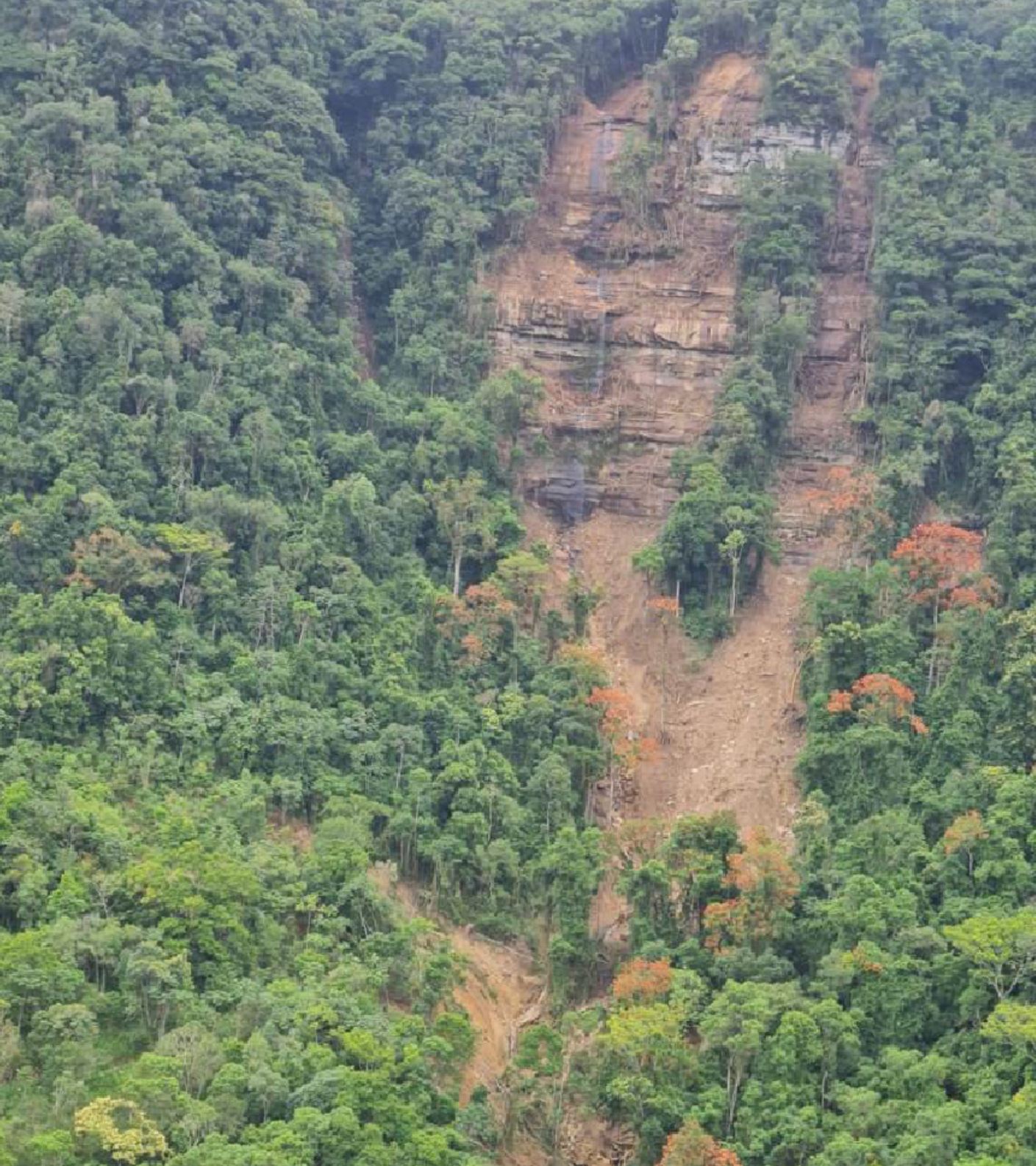 Landslides in the Revólver Creek valley. Photo by Renato Lima.
