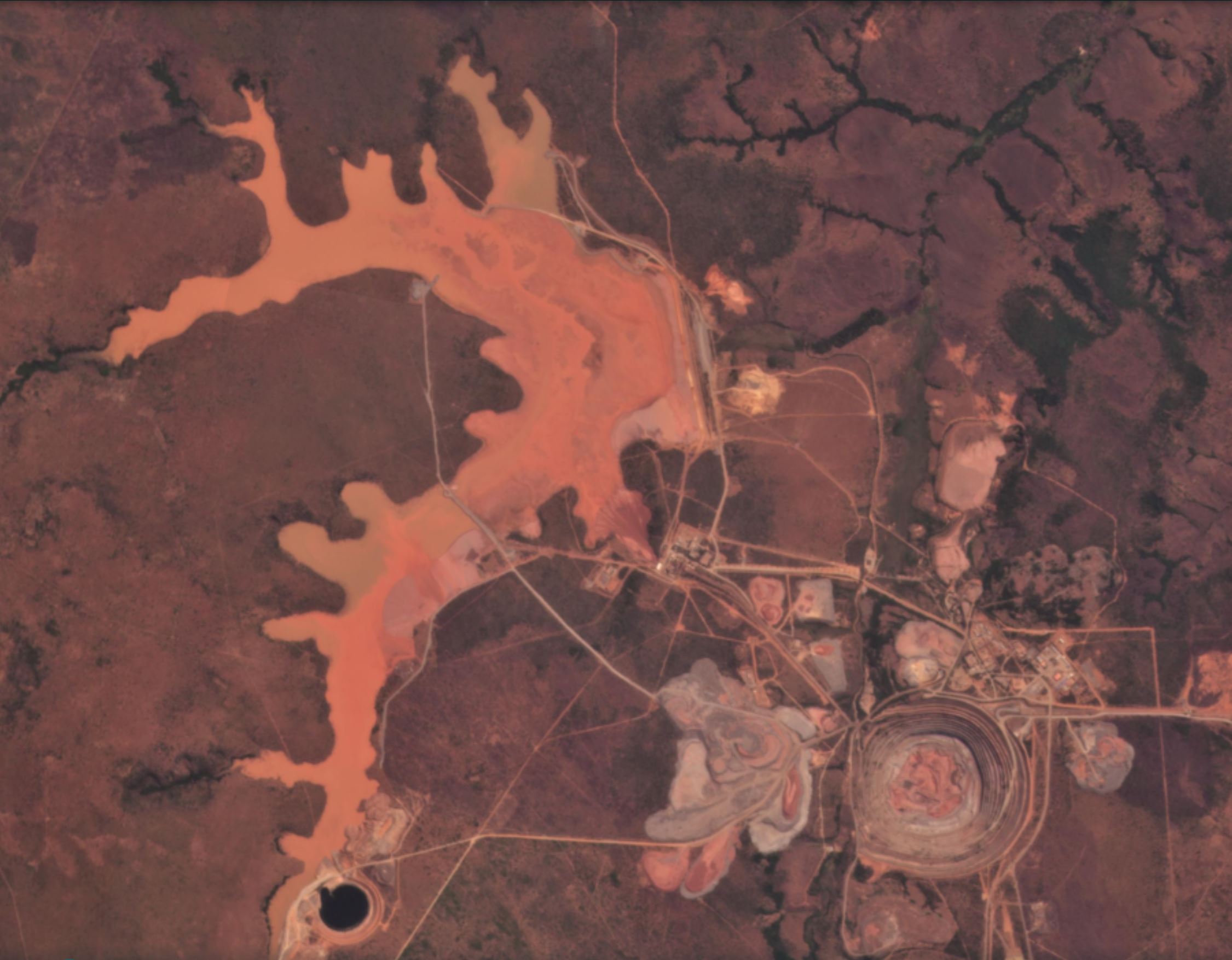Catoca mine in Angola – using satellite imagery to understand recent events