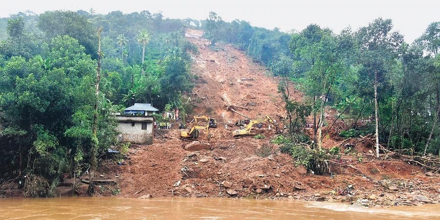 The 16 October 2021 landslide at Poovanchi in Kerala India.