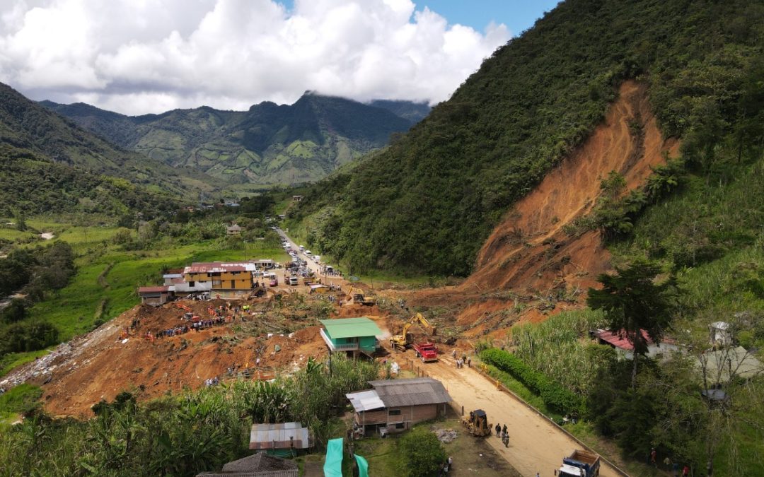 The 2 November 2021 landslide at Mallama in Colombia, which killed 17 people.  