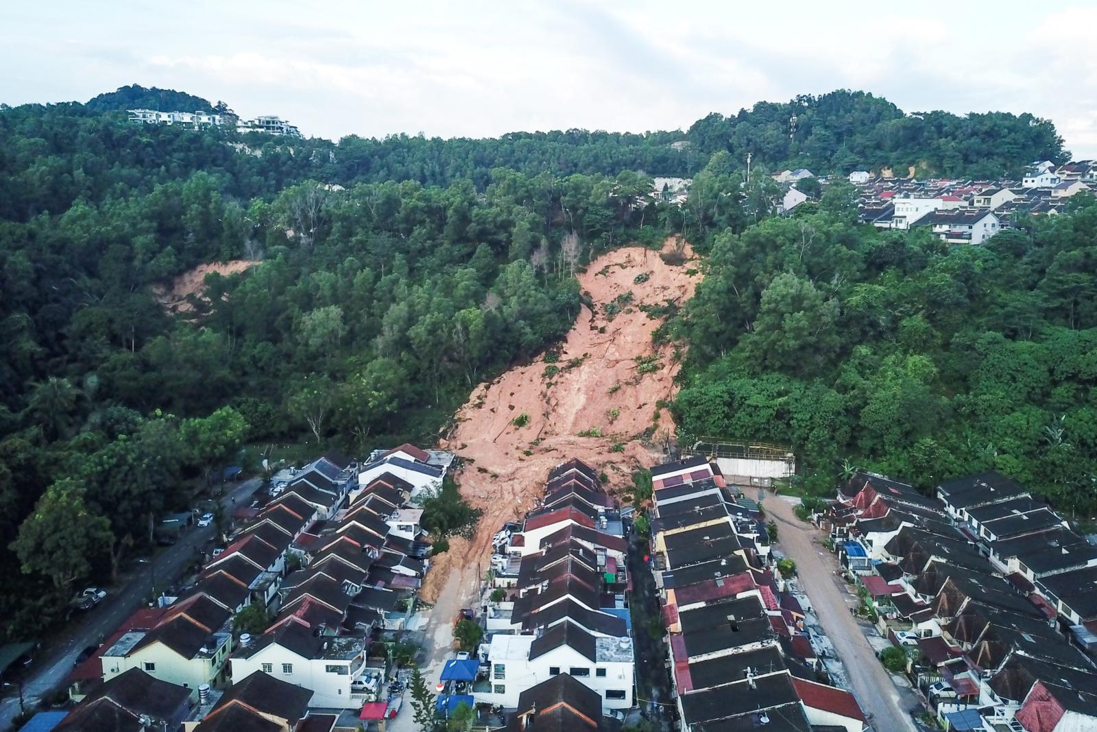 The 10 March 2022 landslide at Ampang in Malaysia.