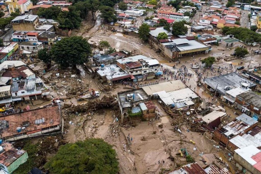 The aftermath of the October 2022 disaster as Las Tejerías in Venezuela. 