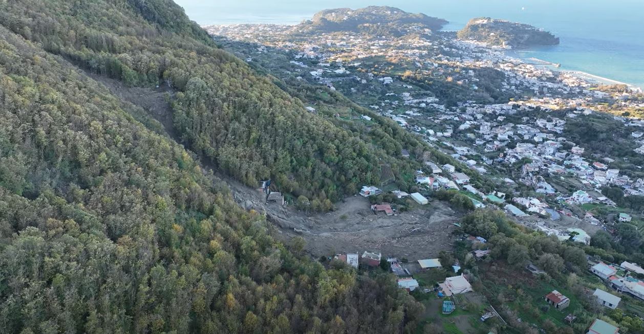 The track of the 26 November 2022 Casamicciola landslide on the island of Ischia in Italy.
