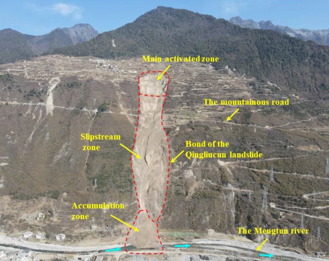 The aftermath of the 4 December 2020 Qingliucun landslide in China.