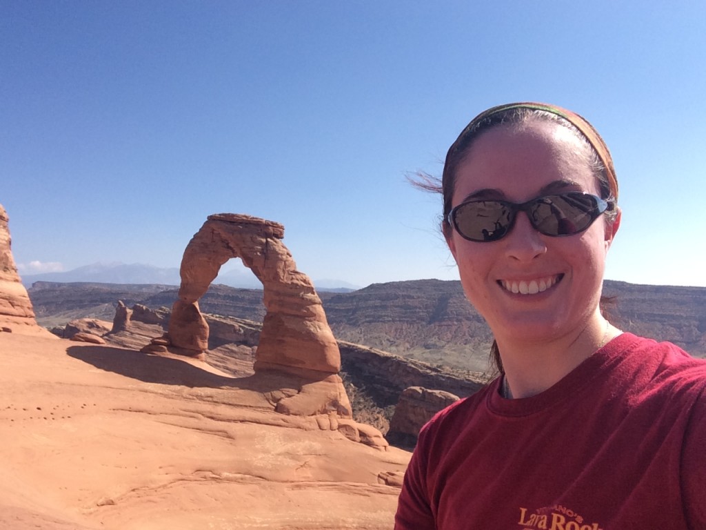 Top that for a selfie! (Delicate Arch in Arches)