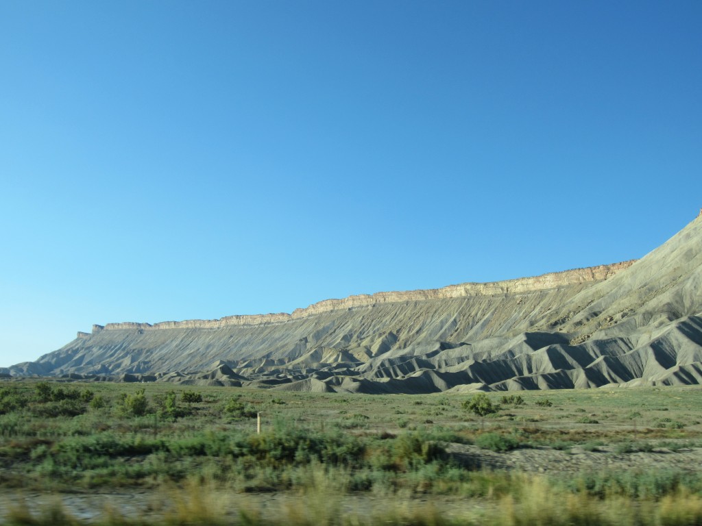 The Book Cliffs near Grand Junction, Colorado.