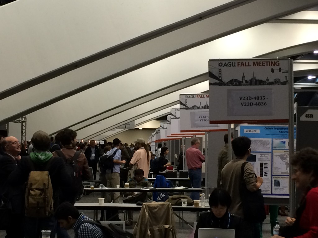 Aisles of science in the poster hall