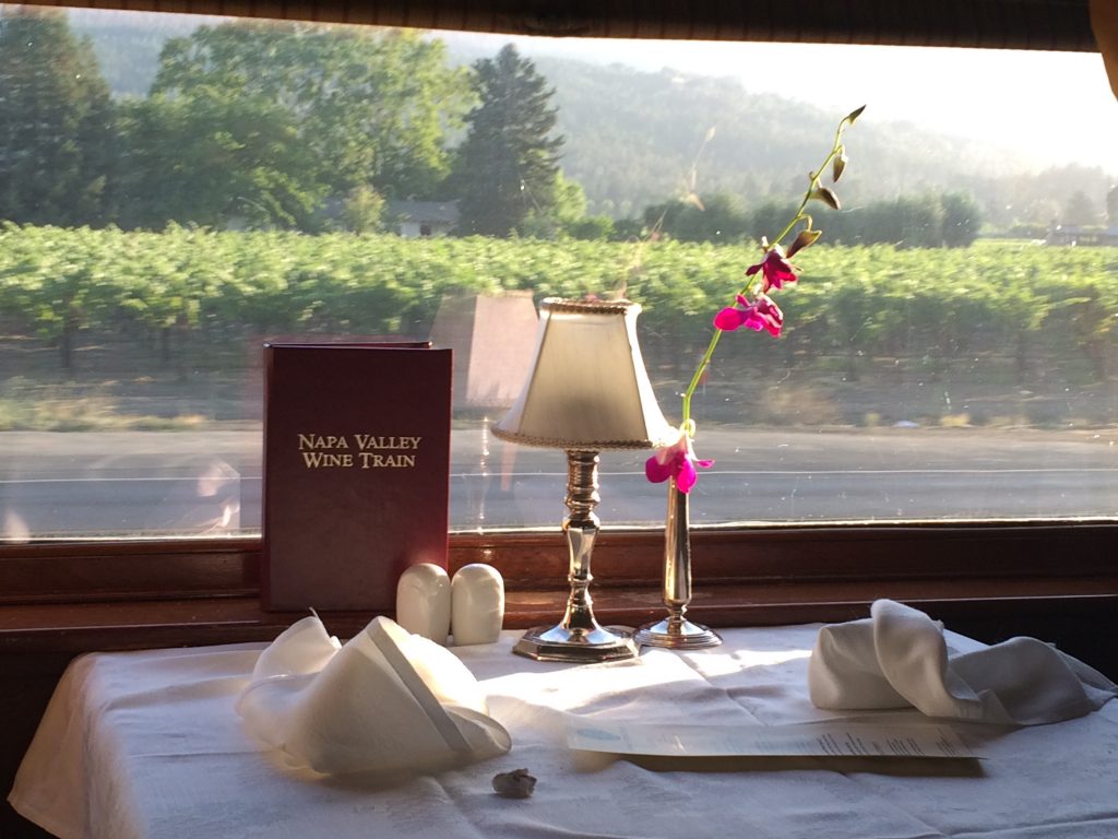 There were actually plenty of opportunities to talk geology on the Napa Wine Train ride I took last month - vineyards are very conscious of the terroir and happy to tell you about it!