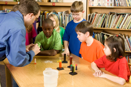 Students with teacher learning science