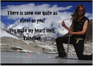 Valentine by glacier research scientist Ulyana Horodyskyj.