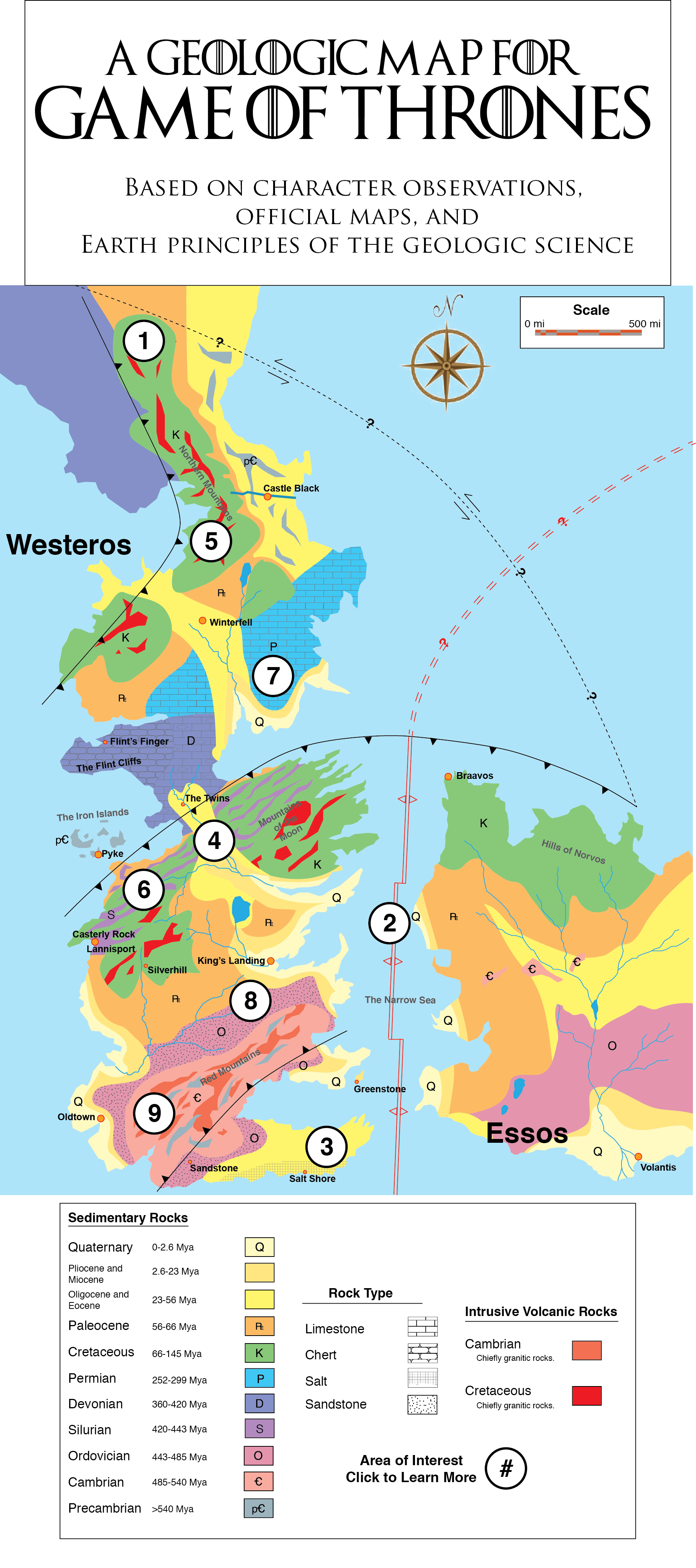 Mapping Fantasy The Story Behind The Game Of Thrones Geologic Maps   WesterosGeologicMapBIG 