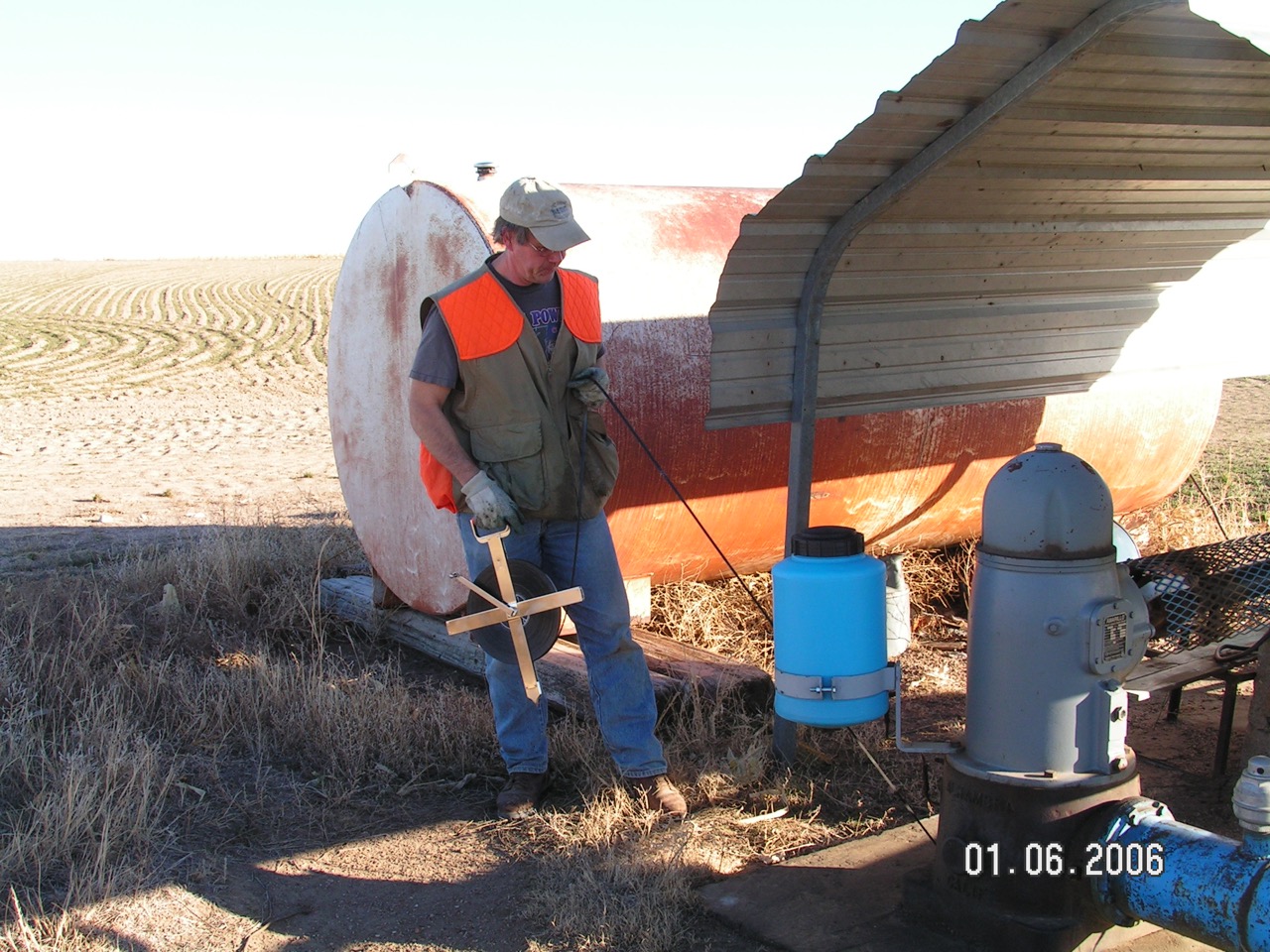 Rex Buchanan Measures Groundwater