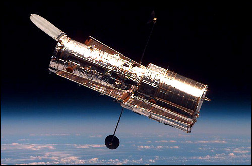 NASA picture of the Hubble Telescope.
