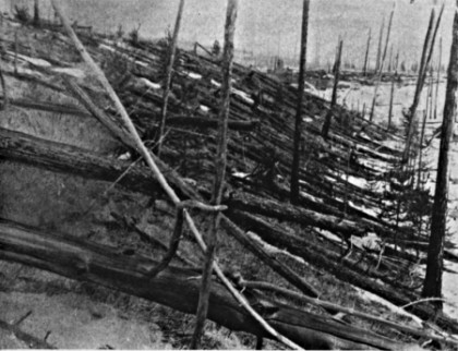 Image from 1908 Tunguska Blast in Siberia
