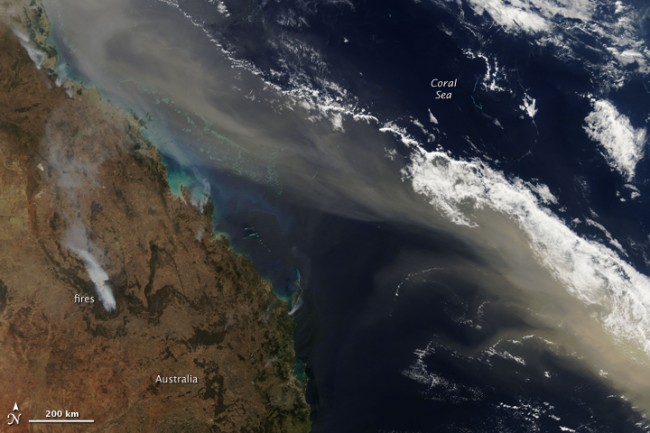 Aussie dust cloud moving toward New Zealand