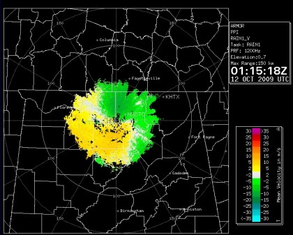 Image from our ARMOR radar. Click image for live view.