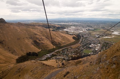 Christchurch New Zealand from the top of the gondola. Dan's pic.