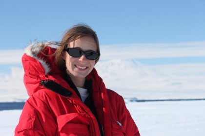 Ann Posegate of NEEF. We made a joint application to the NSF to tour the science in Antarctica.