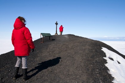 Vince's Cross at Hut Point near McMurdo Base in Antarctica. The cost of science can be very high indeed.