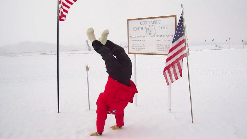 South Pole Handstand