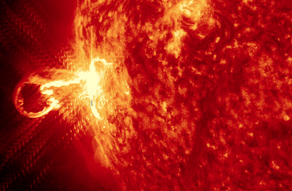 From NASA's Solar Dynamics Observatory.