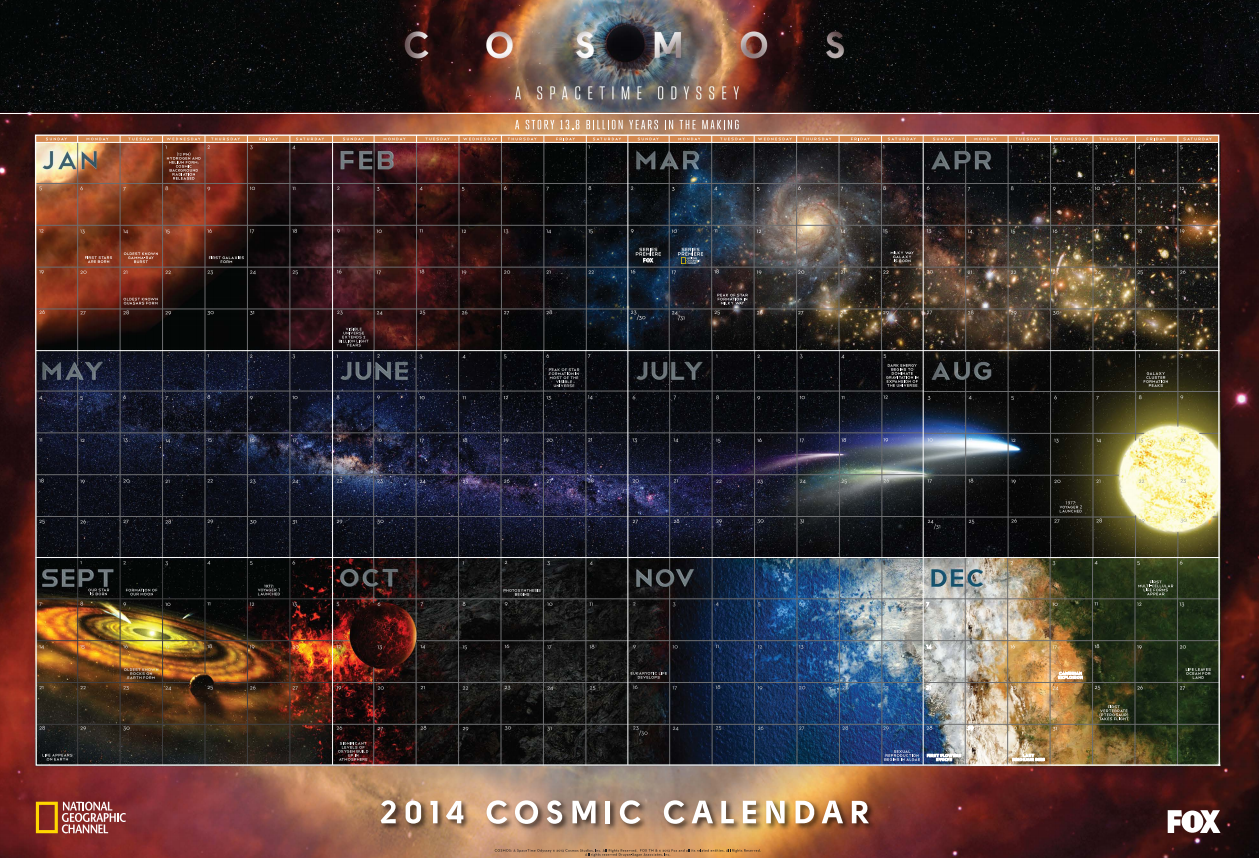 Want the Cosmos Calendar?? It's Here! Dan's Wild Wild Science Journal