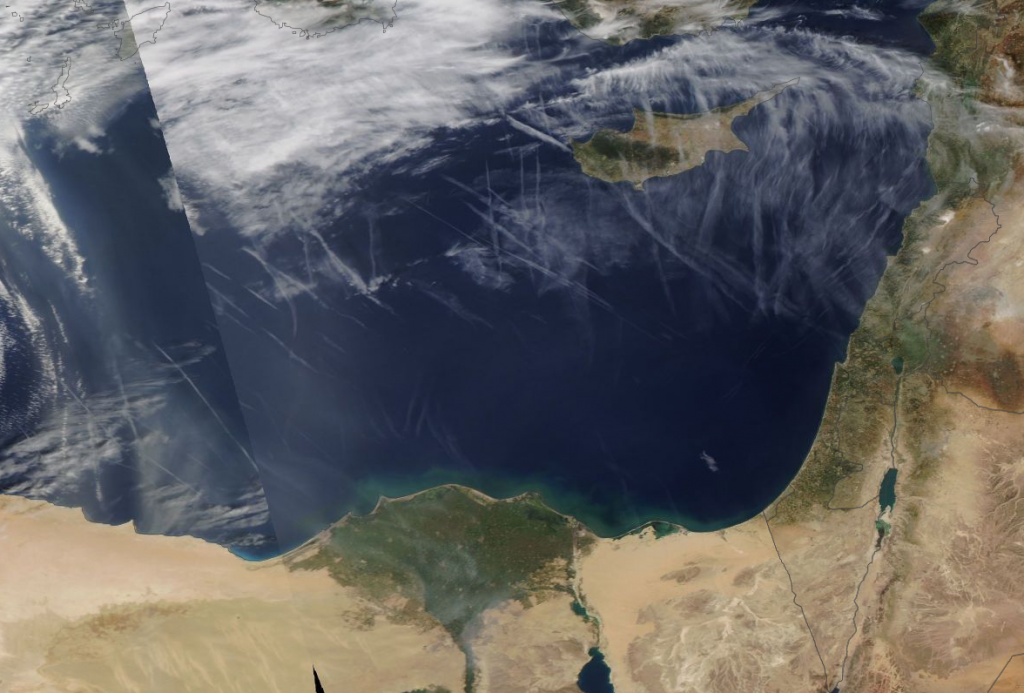 NASA Terra Satellite image taken Sunday, 6 April 2014.