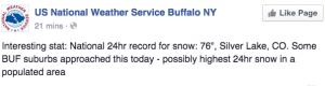 This late word from the NWS in Buffalo.