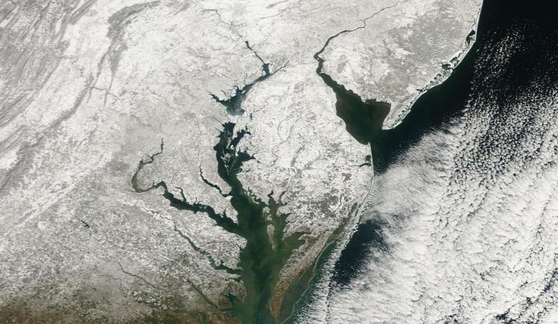 True Color View from NASA of a Snowy Northeast - Dan's Wild Wild ...