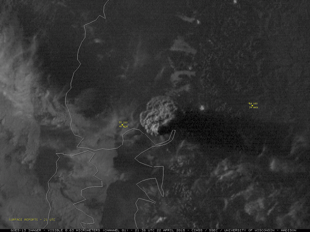 This is from the GOES 13 in visible and IR. Hat tip to CIMMS/Uni. Wisconsin.