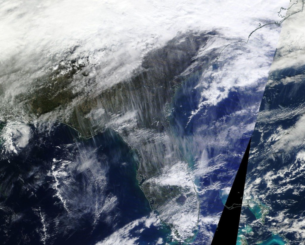 Image from Aqua satellite Monday, 30 Nov. 2015.